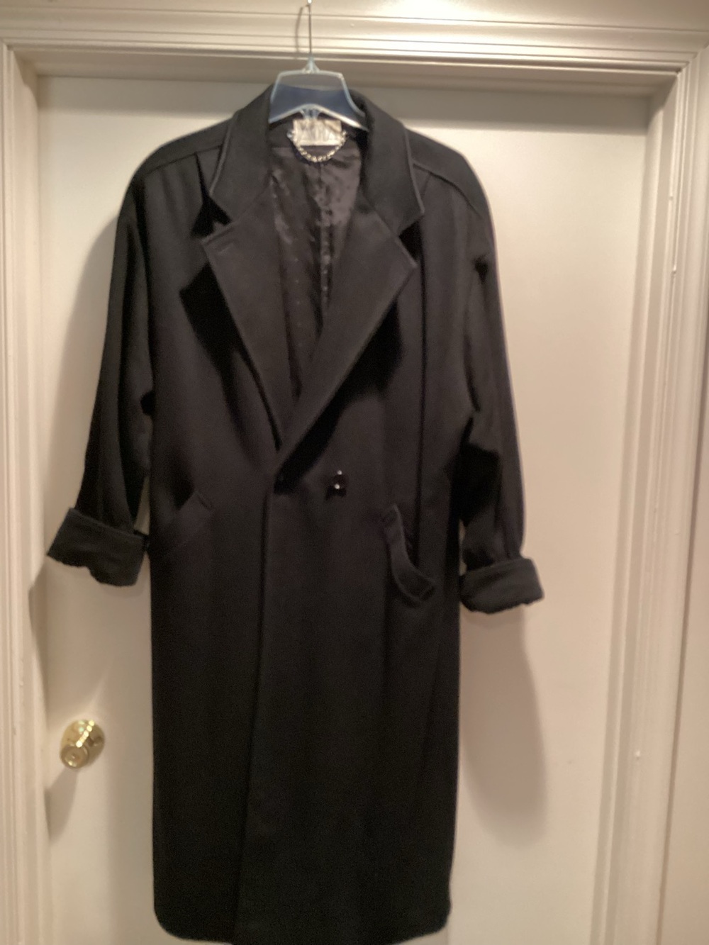 ANDREA Black Pea Coat/Jacket Size 12